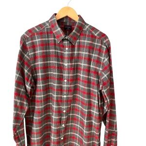 UNTUCKit Red and Gray Plaid Men's Shirt